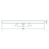 BLULAXA LED Linienlampe S14D 5W/827, 400lm, länge: 30cm, warmweiß