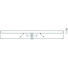BLULAXA LED Linienlampe S14D 8.5W/827, 700lm, länge: 50cm, warmweiß