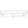 BLULAXA LED Linienlampe S14S 5W/827, 400lm, länge: 30cm, warmweiß
