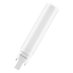Osram DULUX D/E LED Kompaktlampe G24q-1, 6W/830, 600lm, 142.8mm, 3000K, warmweiß, 4-Pin, Ersatz für DULUX D/E 13W