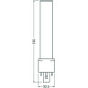 Osram DULUX S LED Kompaktlampe G23, 3.5W/830, 360lm, 135mm, 3000K, warmweiß, 2-Pin, für alte DULUX S 7W