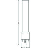 Osram DULUX S LED Kompaktlampe G23, 4W/830, 500lm, 165mm, 3000K, warmweiß, 2-Pin, für alte DULUX S 9W