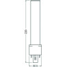 Osram DULUX S LED Kompaktlampe G23, 6W/830, 630lm, 220mm, 3000K, warmweiß, 2-Pin, für alte DULUX S 11W