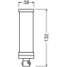 Osram DULUX T LED Kompaktlampe GX24D, 6W/840, 700lm, 132mm, 4000K, kaltweiß, 2-Pin, für alte DULUX T 13W