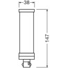 Osram DULUX T LED Kompaktlampe GX24D, 9W/840, 1100lm, 147mm, 4000K, kaltweiß, 2-Pin, für alte DULUX T 26W