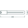 Osram DULUX L LED Kompaktlampe 2G11, 8W/830, 900lm, 229.5mm, 3000K, warmweiß, 4-Pin, für alte DULUX L 18W