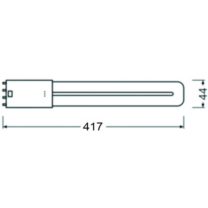Osram DULUX L LED Kompaktlampe 2G11, 18W/840, 2300lm, 416.5mm, 4000K, kaltweiß, 4-Pin, für alte DULUX L 36W