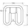 Osram DULUX SQ LED Kompaktlampe GR8, 7W/840, 800lm, 134x137mm, 4000K, kaltweiß, 2-Pin, für alte DULUX SQ 18W