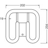Osram DULUX SQ LED Kompaktlampe GR8, 13W/830, 1350lm, 202x204mm, 3000K, warmweiß, 2-Pin, für alte DULUX SQ 28W