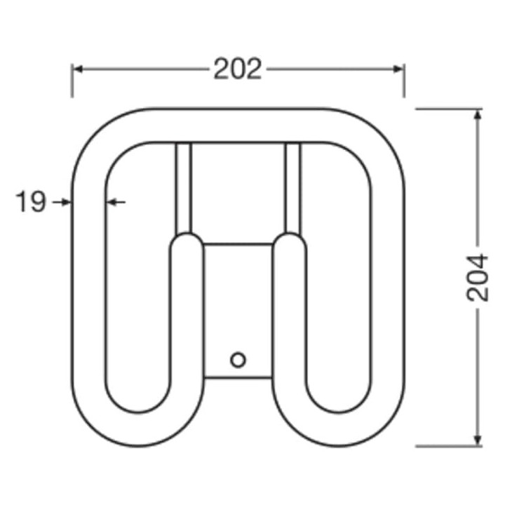 Osram DULUX SQ LED Kompaktlampe GR8, 13W/840, 1500lm, 202x204mm, 4000K, kaltweiß, 2-Pin, für alte DULUX SQ 28W