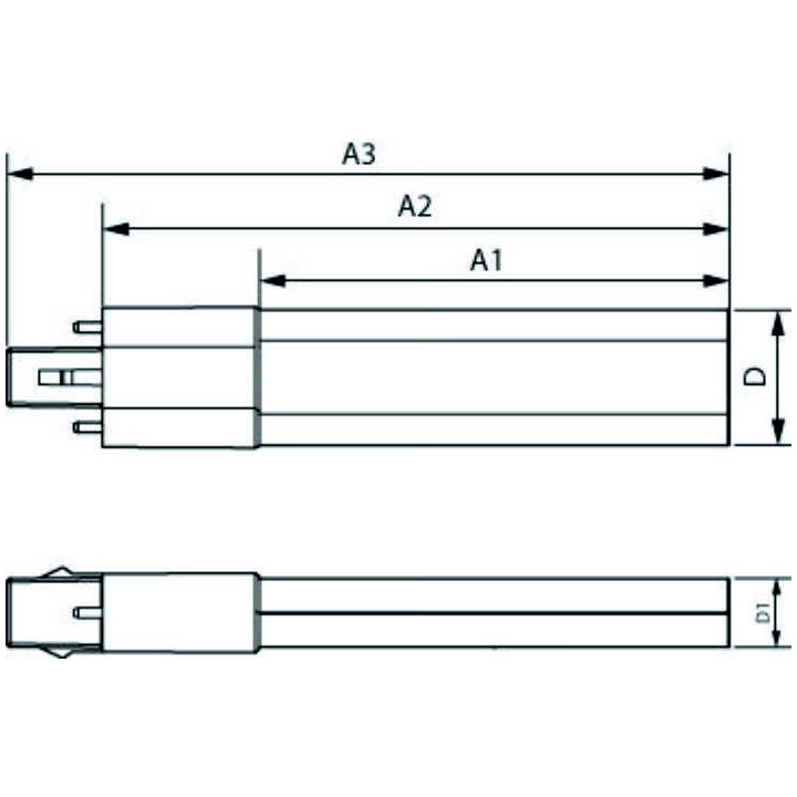 Philips CorePro PL-S LED Kompaktlampe G23, 3,5W/830, 360lm, 137mm, 3000K, warmweiß, 2-Pin, für alte Philips PL-S 7W
