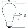 Ledvance CLASSIC A60 P, 8.5W/827, 2700K, E27, 806lm LED-Glühlampe, warmweiß