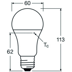 Ledvance CLASSIC A75 P, 10W/840, 4000K, E27, 1055lm LED-Glühlampe, kaltweiß