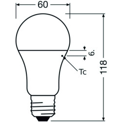 Ledvance CLASSIC A100 P, 14W/827, 2700K, E27, 1521lm LED-Glühlampe, warmweiß, dimmbar