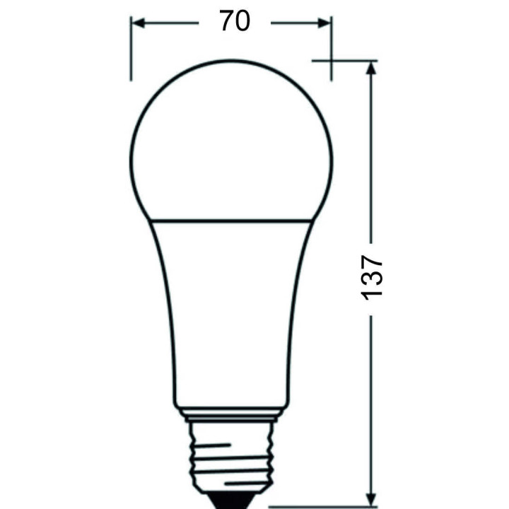 Ledvance CLASSIC A150 P, 20W/827, 2700K, E27, 2452lm LED-Glühlampe, warmweiß, dimmbar