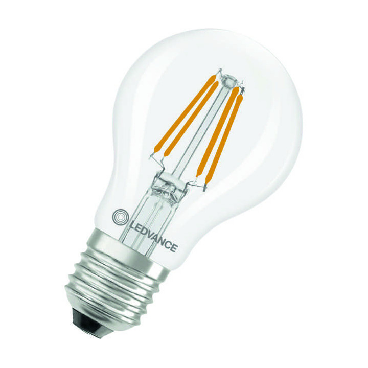 Ledvance Filament LED CLASSIC A40 P, 3.4W/840, 4000K, E27, 470lm, LED-Filament-Glühlampe, kaltweiß, klar