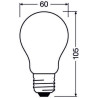 Ledvance Filament LED CLASSIC A60 P, 5.9W/827, 2700K, E27, 806lm, LED-Filament-Glühlampe, warmweiß, frosted
