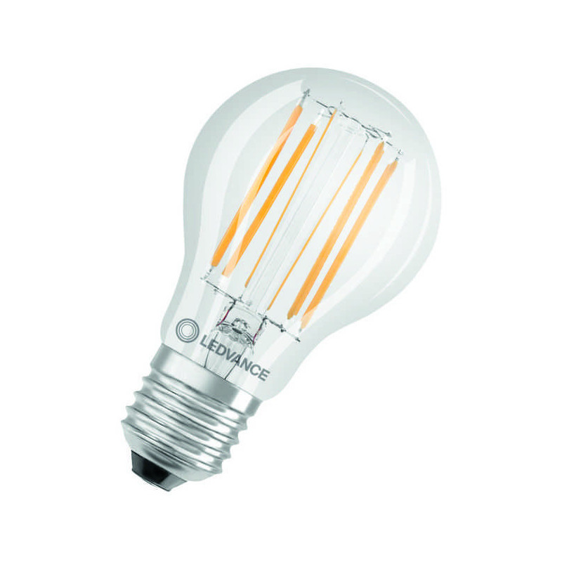 Ledvance Filament LED CLASSIC A75 P, 7.5W/827, 2700K, E27, 1055lm, LED-Filament-Glühlampe, warmweiß, klar