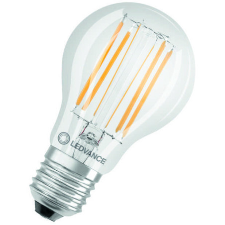 Ledvance Filament LED CLASSIC A75 P, 7,5W/827, 2700K, E27, 1055lm, LED-Filament-Glühlampe, warmweiß, dimmbar, klar