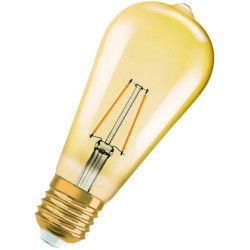Ledvance Vintage 1906, LED 22, 2.5W/824, 2400K,  E27, 220lm, Edison Kolbenform
