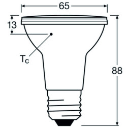Ledvance LED PAR20 50 36° DIM P 6.4/927, E27, 350lm, 2700K, warmweiß, LED-Reflektor 36°, dimmbar