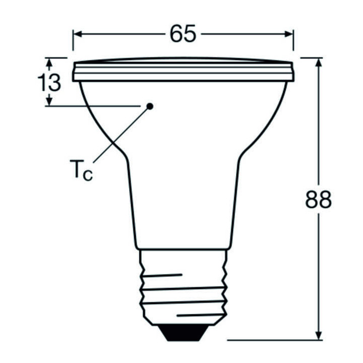 Ledvance LED PAR20 50 36° DIM P 6.4/927, E27, 350lm, 2700K, warmweiß, LED-Reflektor 36°, dimmbar