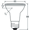 Ledvance LED PAR20 50 36° DIM P 6.4/927, E27, 350lm, 2700K, warmweiß, LED-Reflektor 36°, dimmbar