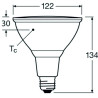 Ledvance LED PAR38 120 30° DIM P 12W/827, E27, 1035lm, 2700K, warmweiß, LED-Reflektor 30°, dimmbar