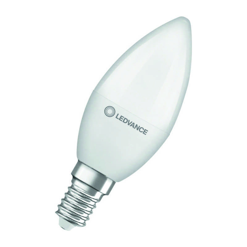 Ledvance CLASSIC B40 P DIM, 4.9W/827, 2700K, E27, 470lm, warmweiß, LED-Minikerze, dimmbar