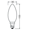 Ledvance Filament LED CLASSIC B25 P, 1.8W/827, 2700K, E14, 250lm, LED-Filament-Glühlampe, warmweiß, frosted