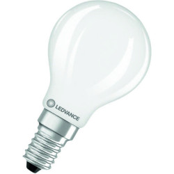 Ledvance Filament LED CLASSIC P 25 P, 1,8W/827, 2700K, E14, 250lm, LED-Miniballform, warmweiß, matt