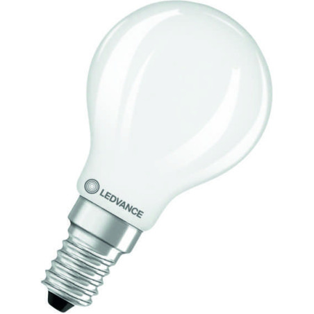 Ledvance Filament LED CLASSIC DIM 25 P, 1.8W/827, 2700K, E14, 250lm, LED-Miniballform, warmweiß, matt, dimmbar