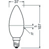 Osram LED Retrofit RGBW 40 FR, 4.9W/827, 2700K, E27, mit Fernbedienung