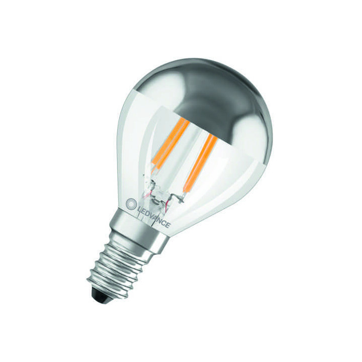 Ledvance LED CLASSIC A MIRROR P 4W/827, 2700K, E14, 350lm, warmweiß, Glühlampe mit Spiegel