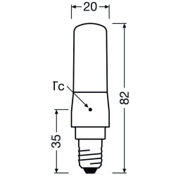 Osram LED SPECIAL T SLIM DIM 60, 7W/827, 2700K, E14, 806lm, LED-Slimlampe , warmweiß, dimmbar