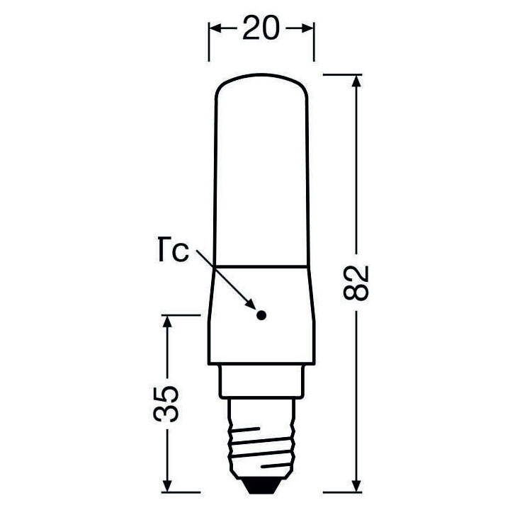 Osram LED SPECIAL T SLIM DIM 60, 7W/827, 2700K, E14, 806lm, LED-Slimlampe , warmweiß, dimmbar