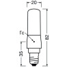 Osram LED SPECIAL T SLIM DIM 60, 7W/827, 2700K, E14, 806lm, LED-Slimlampe , warmweiß, dimmbar