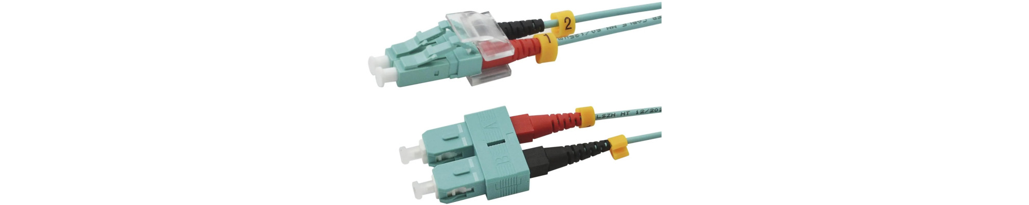 RED DUPLEX LC-STECKER auf SC-STECKER